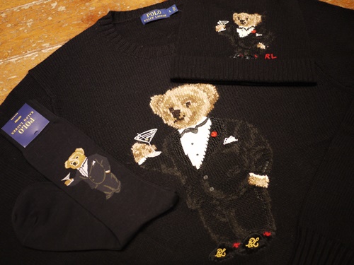 polo tuxedo bear sweater